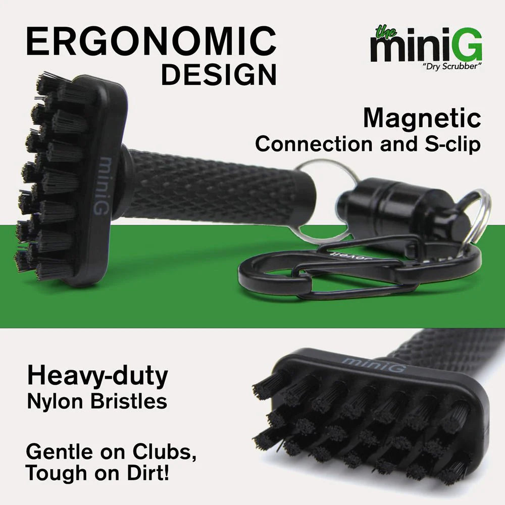 Grooveit miniG – Compact Dry Golf Brush