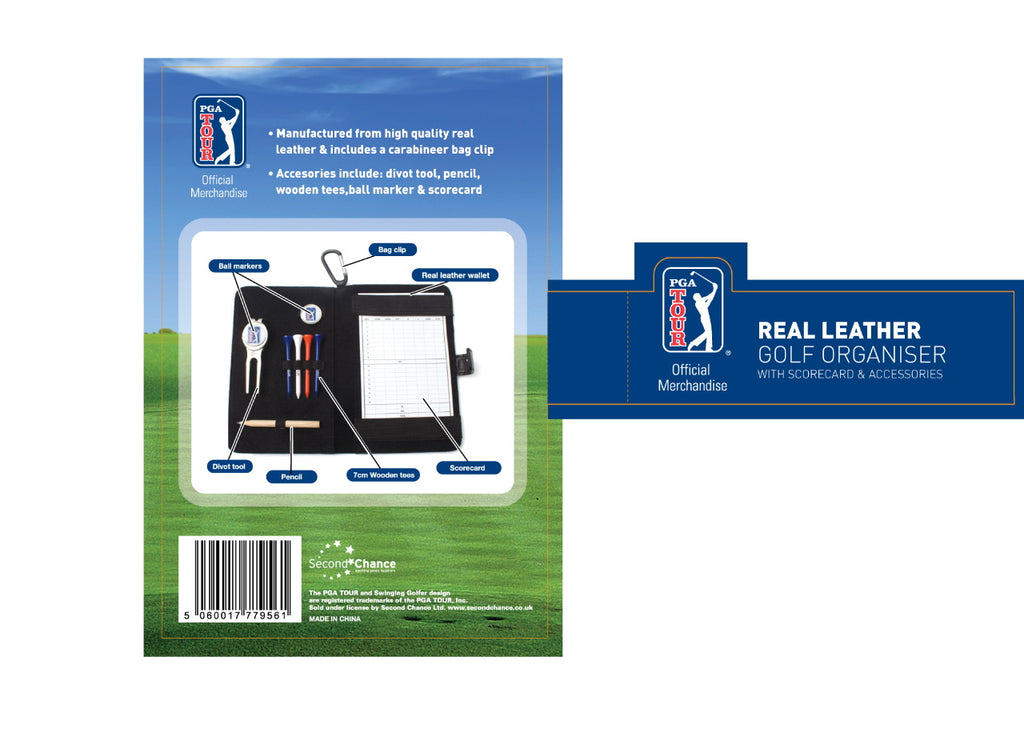 PGA Tour Leather Score Card & Accessory Wallet