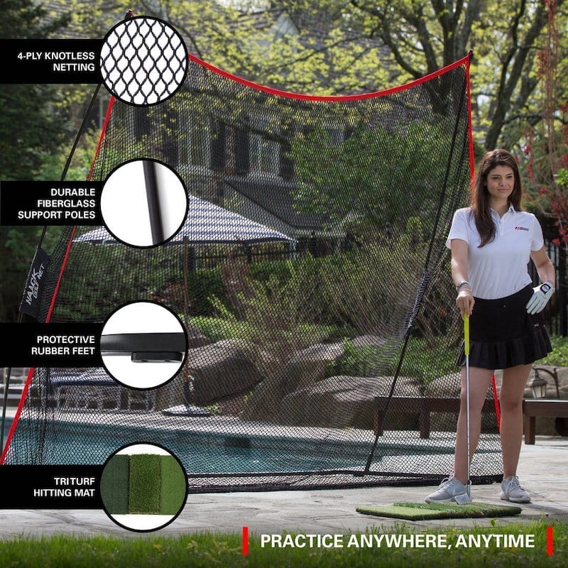 Rukket Haack Golf Net with Tri-Turf Mat