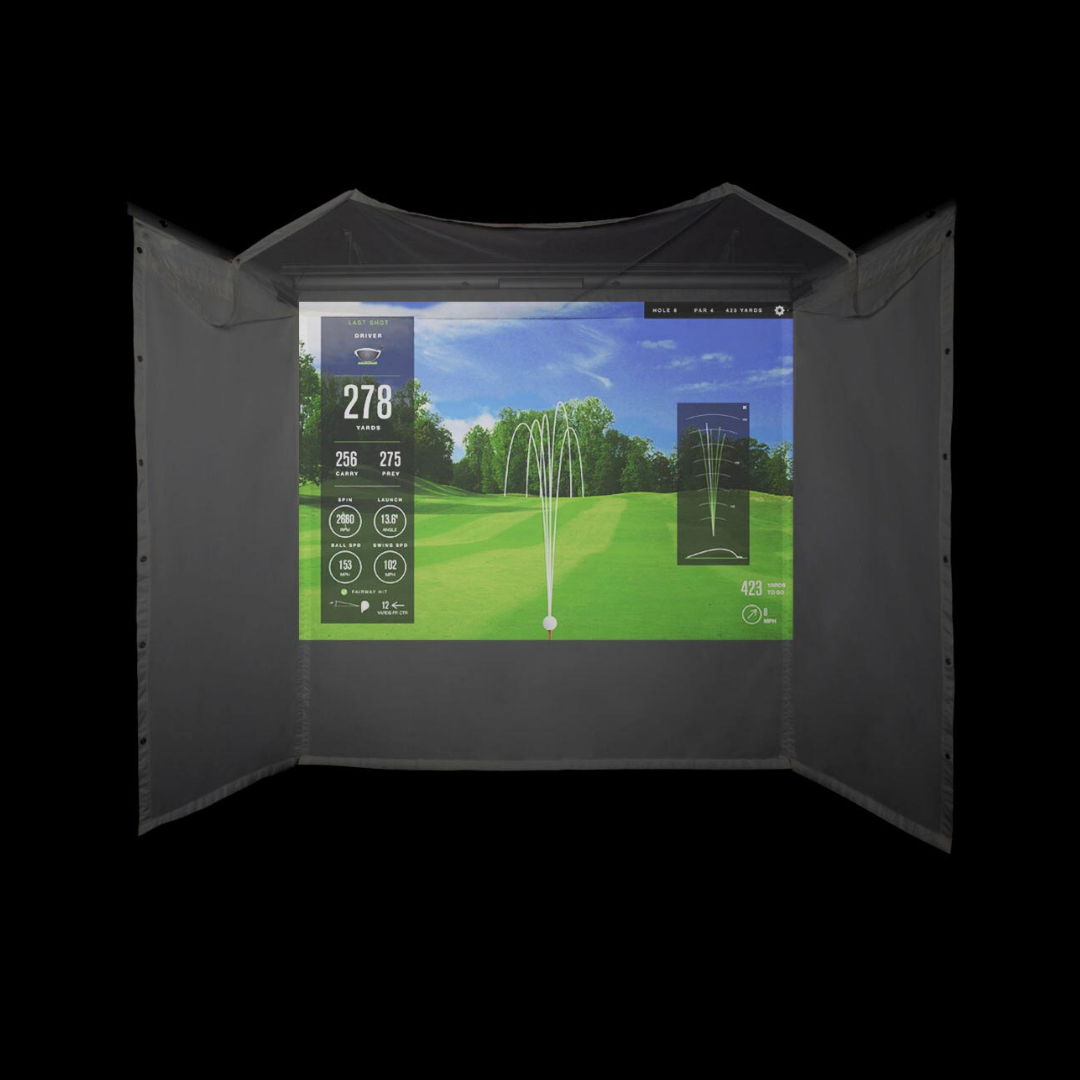 HomeCourse Golf ProScreen 180 Retractable Simulator Screen ...