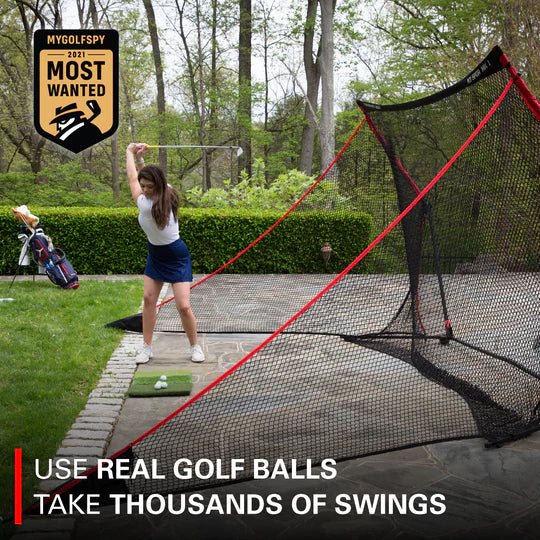 Rukket SPDR Portable Driving Range Net 1.0 with Tri-Turf Hitting Mat