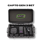 Captor Gen 3 set in a black case with visible branding on a white background