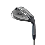 A Fourteen FR-5 Diamond Black Satin Wedge golf club with a sleek metallic finish.