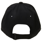 Fourteen Golf cap in black showing rear view with adjustable strap closure