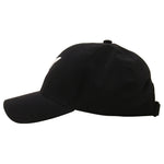 Fourteen Golf cap in black showing side profile view