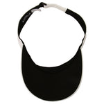 Fourteen Golf sun visor in white showing underside of brim and rear strap