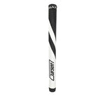 Black and white golf club grip with 'Max' branding on a white background