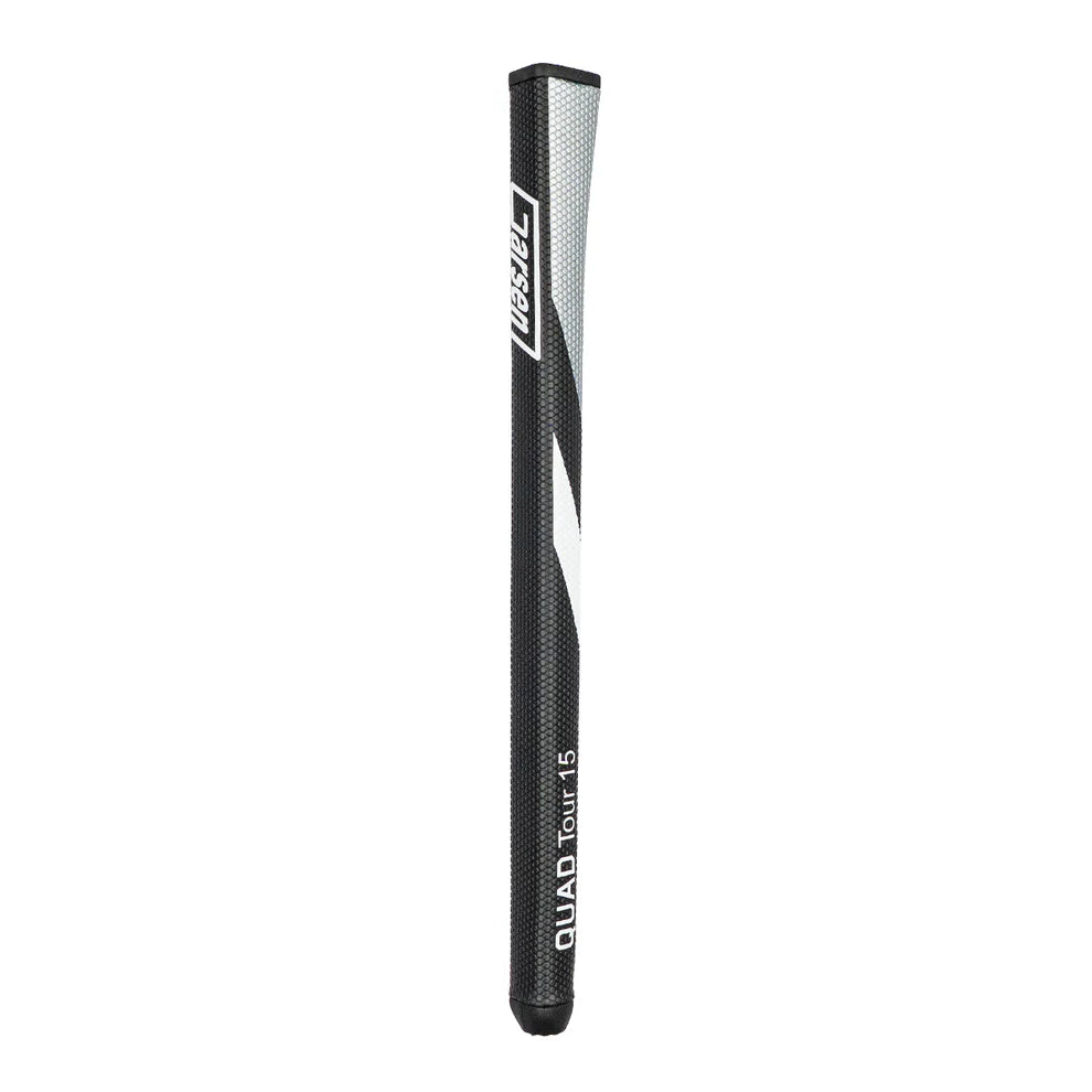Garsen Quad Tour Pistol Pro 15 inch NTS Putter Grip front view full length
Bottom-centre — Garsen Quad Tour Pistol Pro 15 inch NTS Putter Grip angled view textured cord body