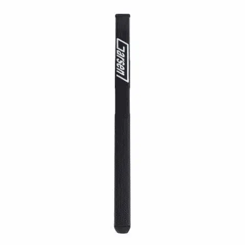 Garsen Quad Tour Pistol Pro 17 inch Putter Grip angled side view slim taper detail