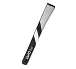 Garsen Quad Tour Pistol Pro Putter Grip angled view grey black chevron texture