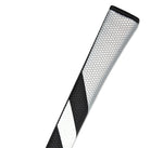 Garsen Quad Tour Pistol Pro Putter Grip angled view white chevron contrast panel