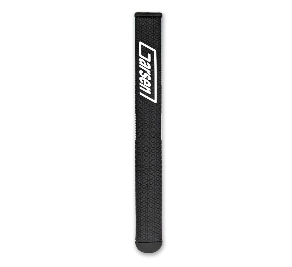 A black putter grip with the Garsen brand logo in white text. The grip appears to have a tapered design with a textured surface.