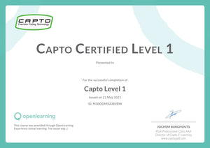 Capto E-Learning Level 1 & 2 Certification Courses