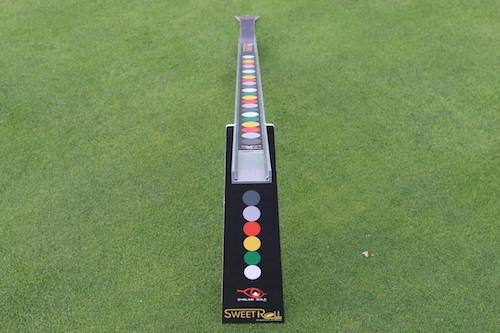 Eyeline Golf Sweet Roll Rail System on the green