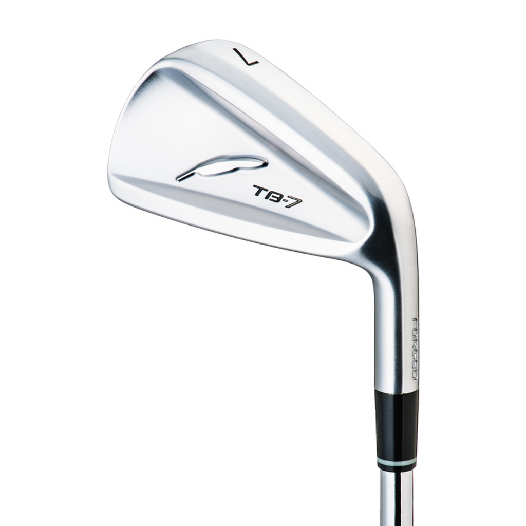 A single silver golf club head with the TB7 branding on it, against a white background.