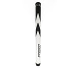 Garsen Max 15 inch Putter Grip front view white black chevron full length