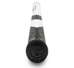 Garsen Max 15 inch Putter Grip cap end view white black rubber end cap