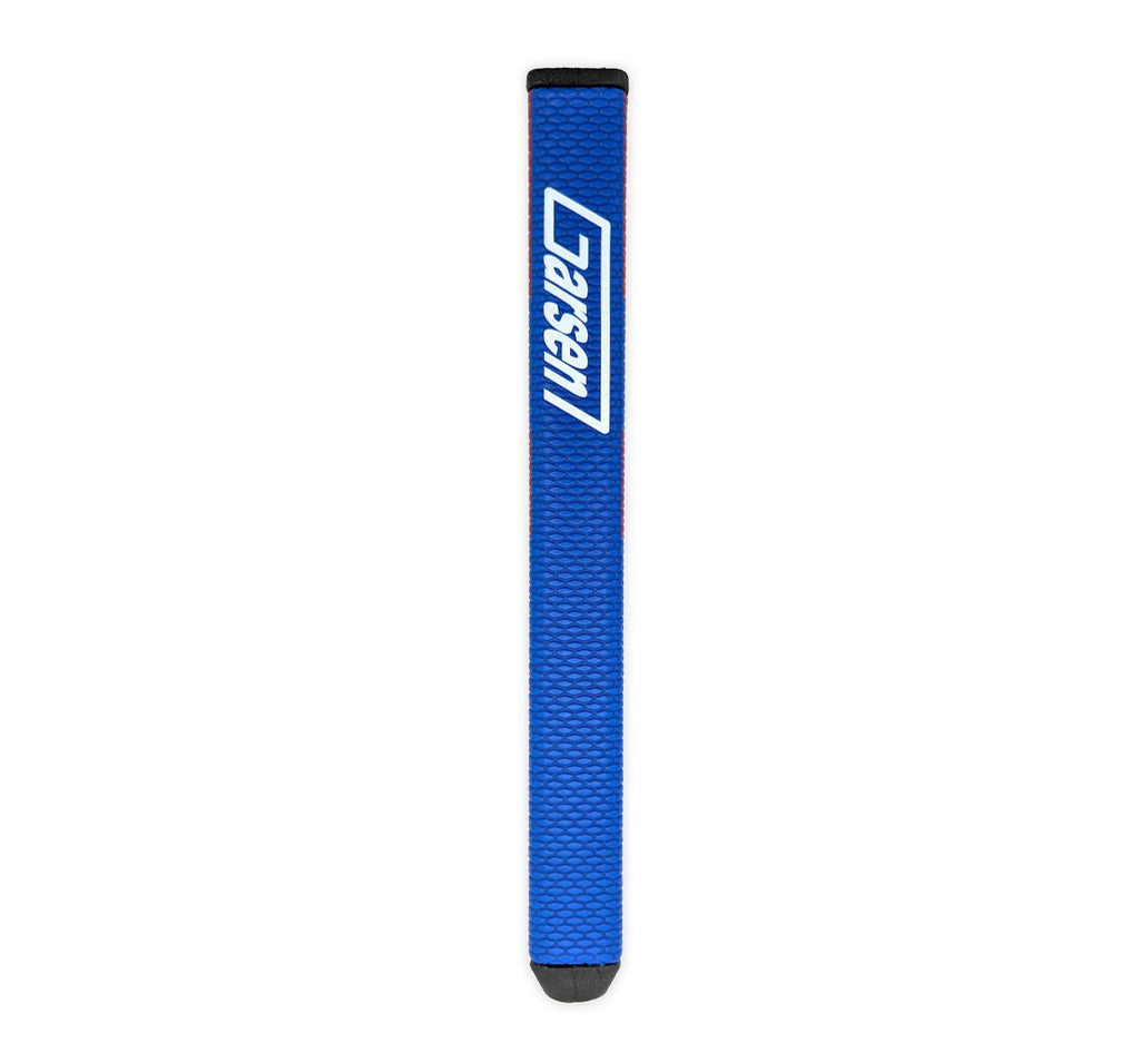 Garsen Quad Tour Putter Grip front view blue non-tapered profile