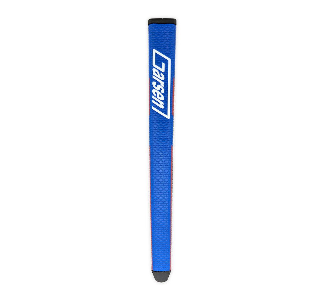 Garsen Quad Tour Putter Grip front view blue full length