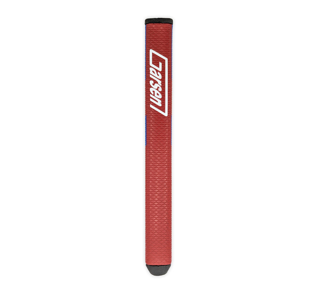 Garsen Quad Tour Putter Grip front view red non-tapered profile