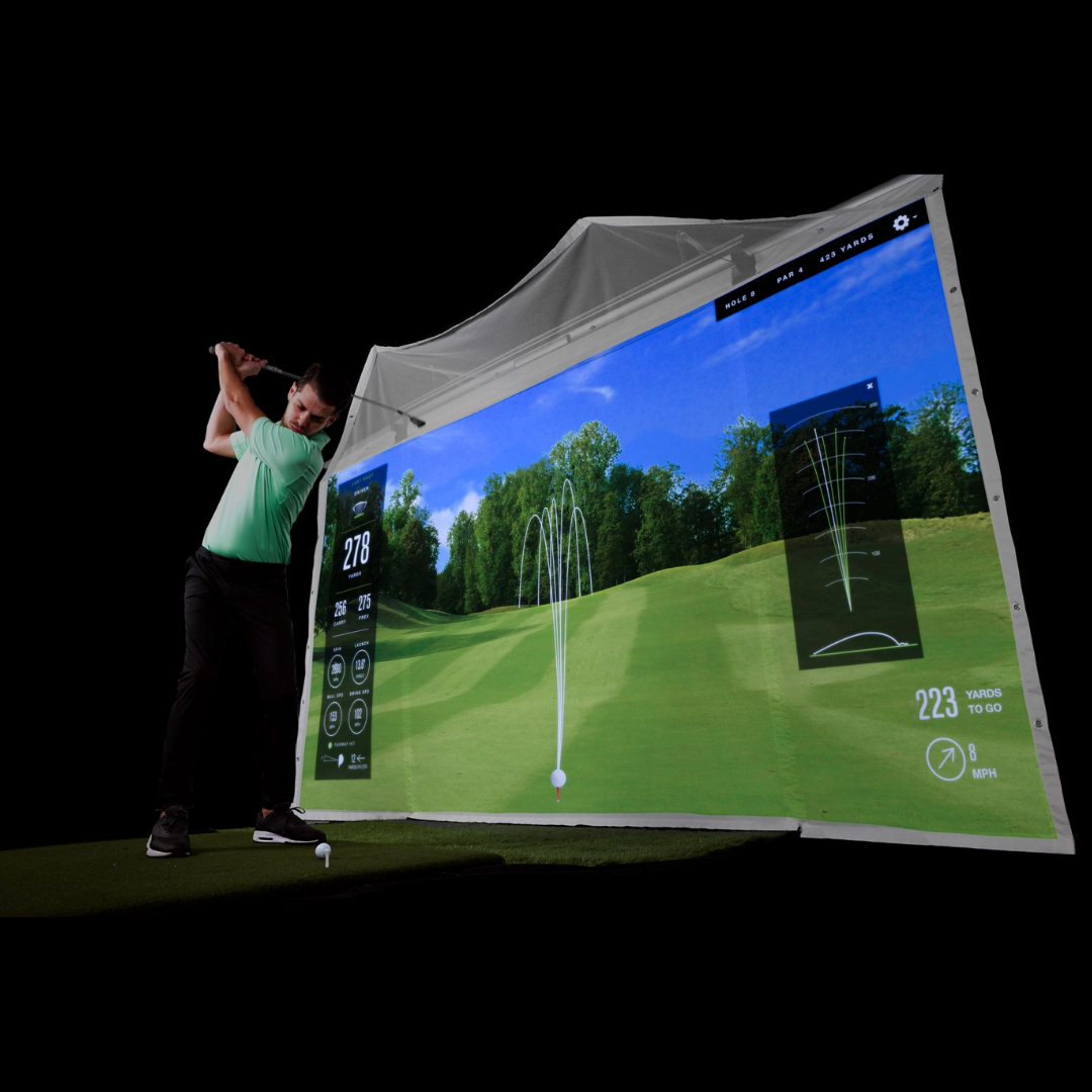HomeCourse Golf ProScreen 180 Retractable Simulator Screen